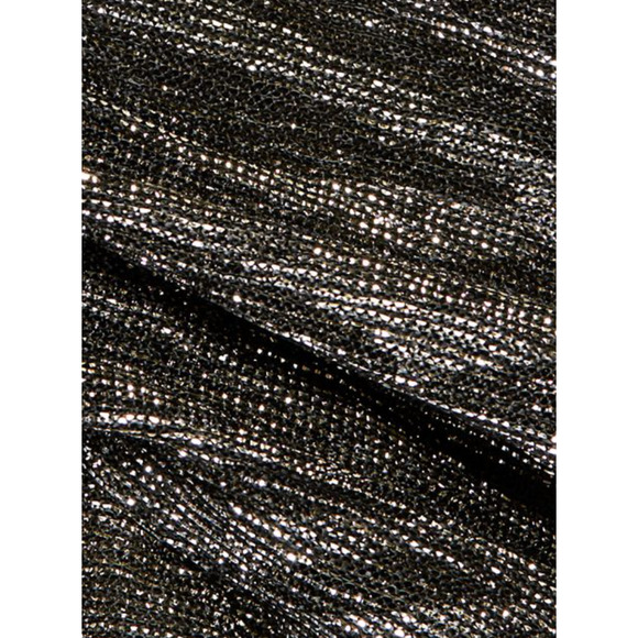 IRO 2 Volsun DISCO Metallic Midi Dress $425 Sheer Zebra Wrap Sparkly Glitter - Picture 7 of 16
